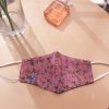 English Floral Print Face Mask - Pink