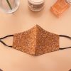 Miniature Floral Print Face Mask - Brown
