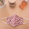 (Kids Size) Roses Print Face Mask - White