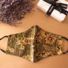 Batik Print Face Mask - Green Yellow