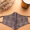 Monochrome Print Face Mask – Tweed