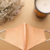 Pastel Combed Cotton Face Mask - Peach