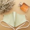Head Loop Pastel Combed Cotton Face Mask - Sage
