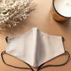 Head Loop Viscose Basic Face Mask - Beige Grey