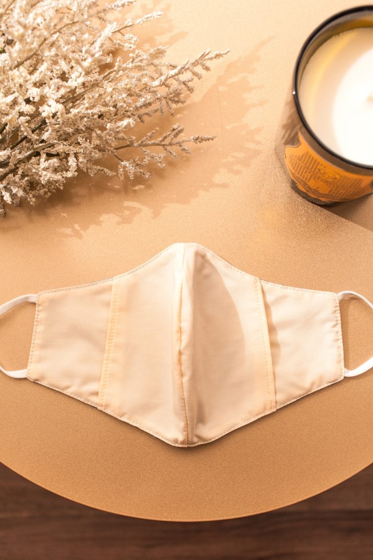 Cotton Embroidered Face Mask - Blue - Image 9