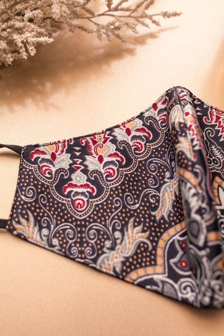 Tribal Batik Print Face Mask - Image 3