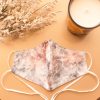 Head Loop Tie Dye Floral Print Face Mask - Winter