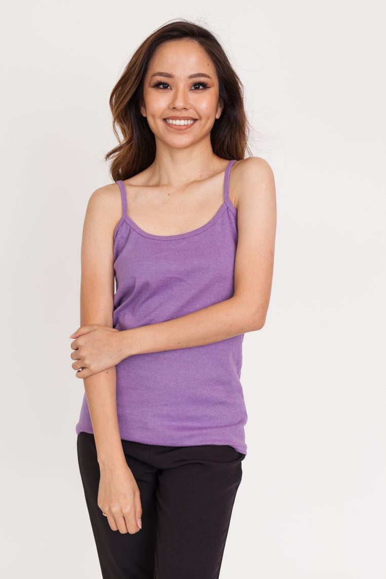 Purple spaghetti strap top best sale