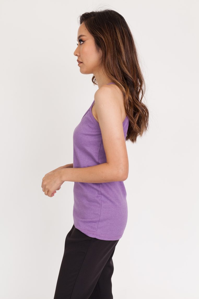 Purple Long Spaghetti Strap Top - Image 4