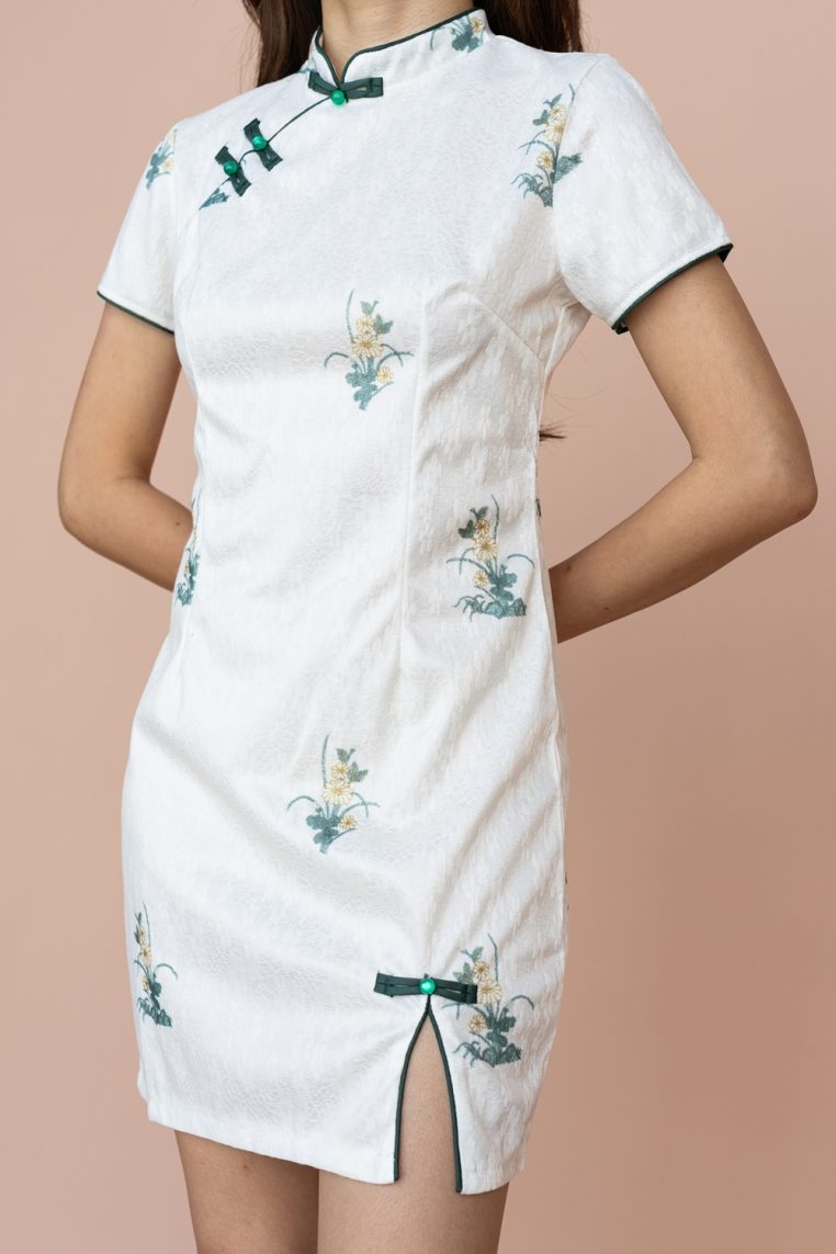 Daisy Print Mini Cheongsam - Image 7