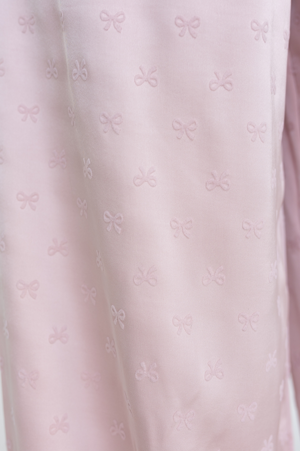 Coquette Ribbon Satin Jogger Pants - Pink - Image 6