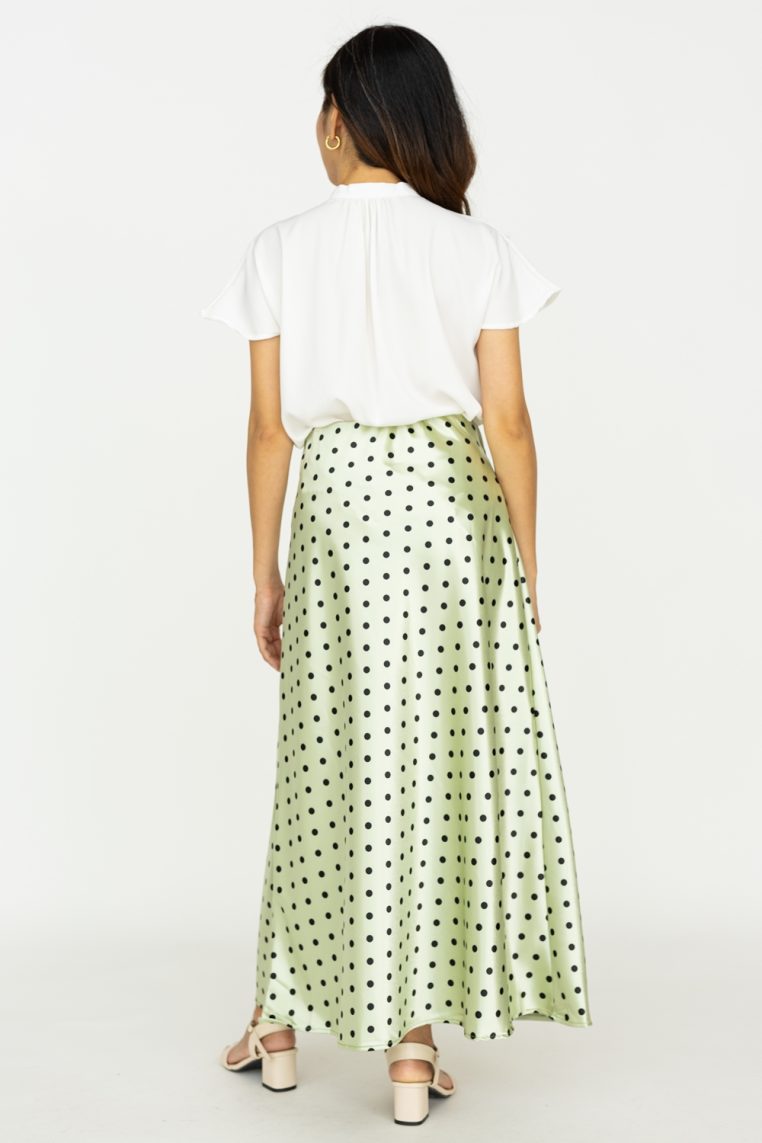 Mandarin Collar Button Shirt - White - Image 5