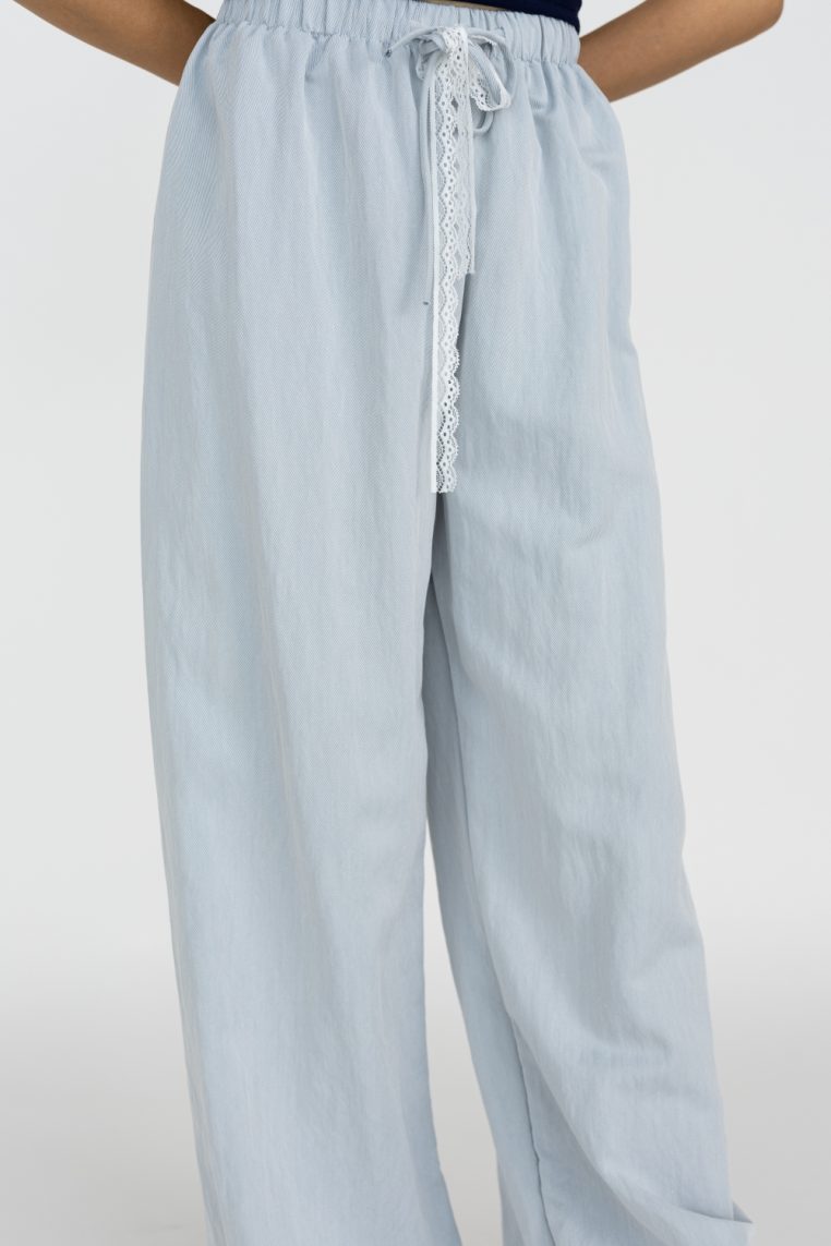 Alternative view of Soft Denim Jogger Pants - Blue