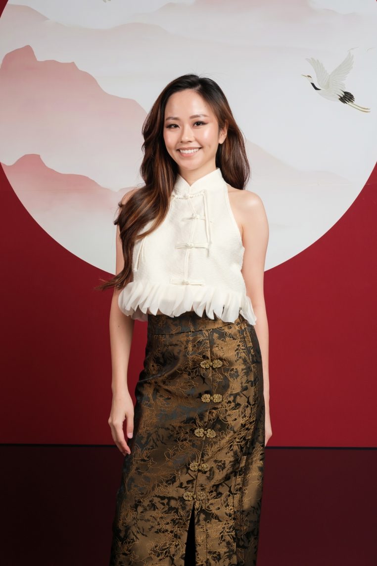 Antique Bronze Brocade Midi Skirt - Image 8