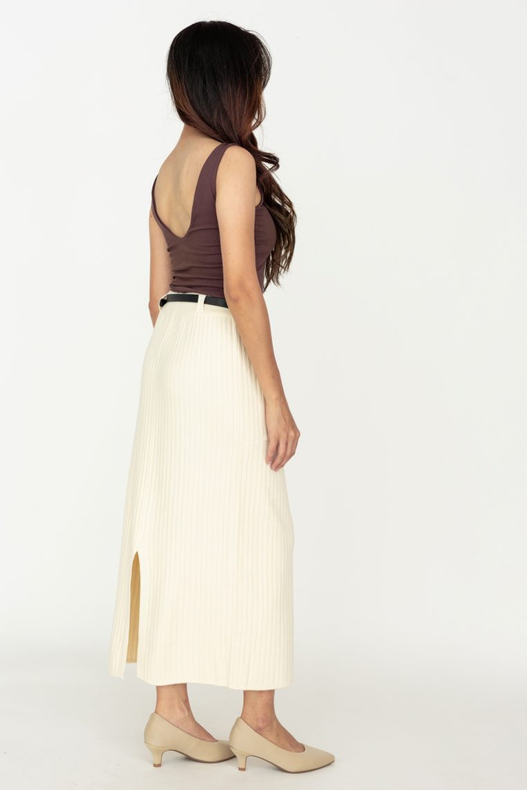 V Back Padded Crop Tank - Brown - Image 6